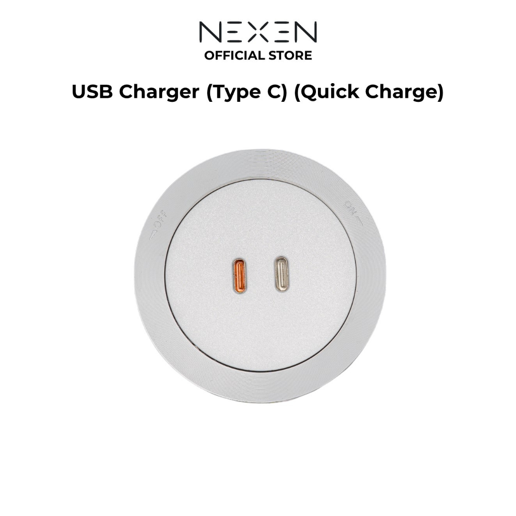 Nexen White USB Charger (Type C) Adaptor